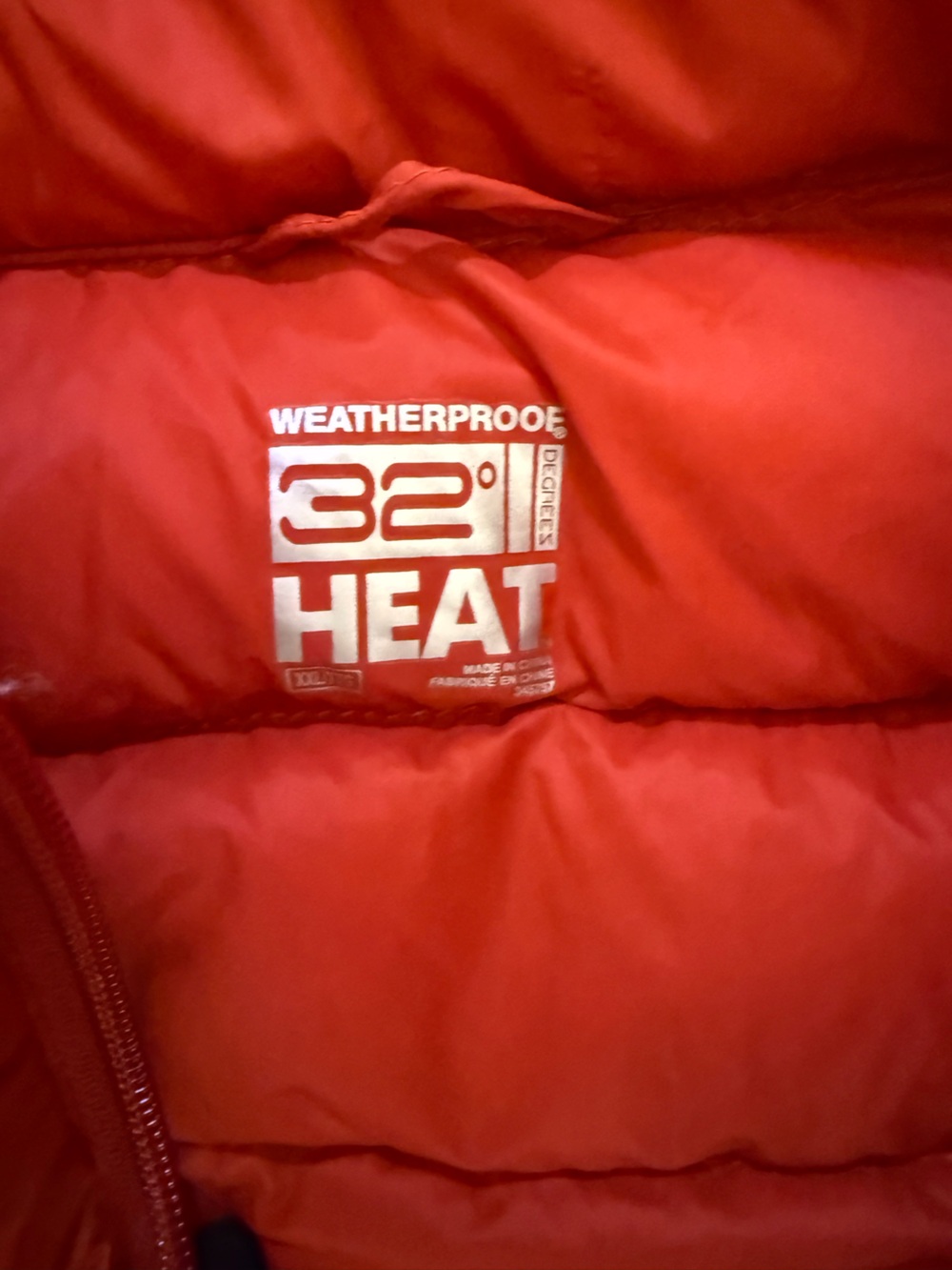 Men’s orange puffer vest - Picture 2 of 6
